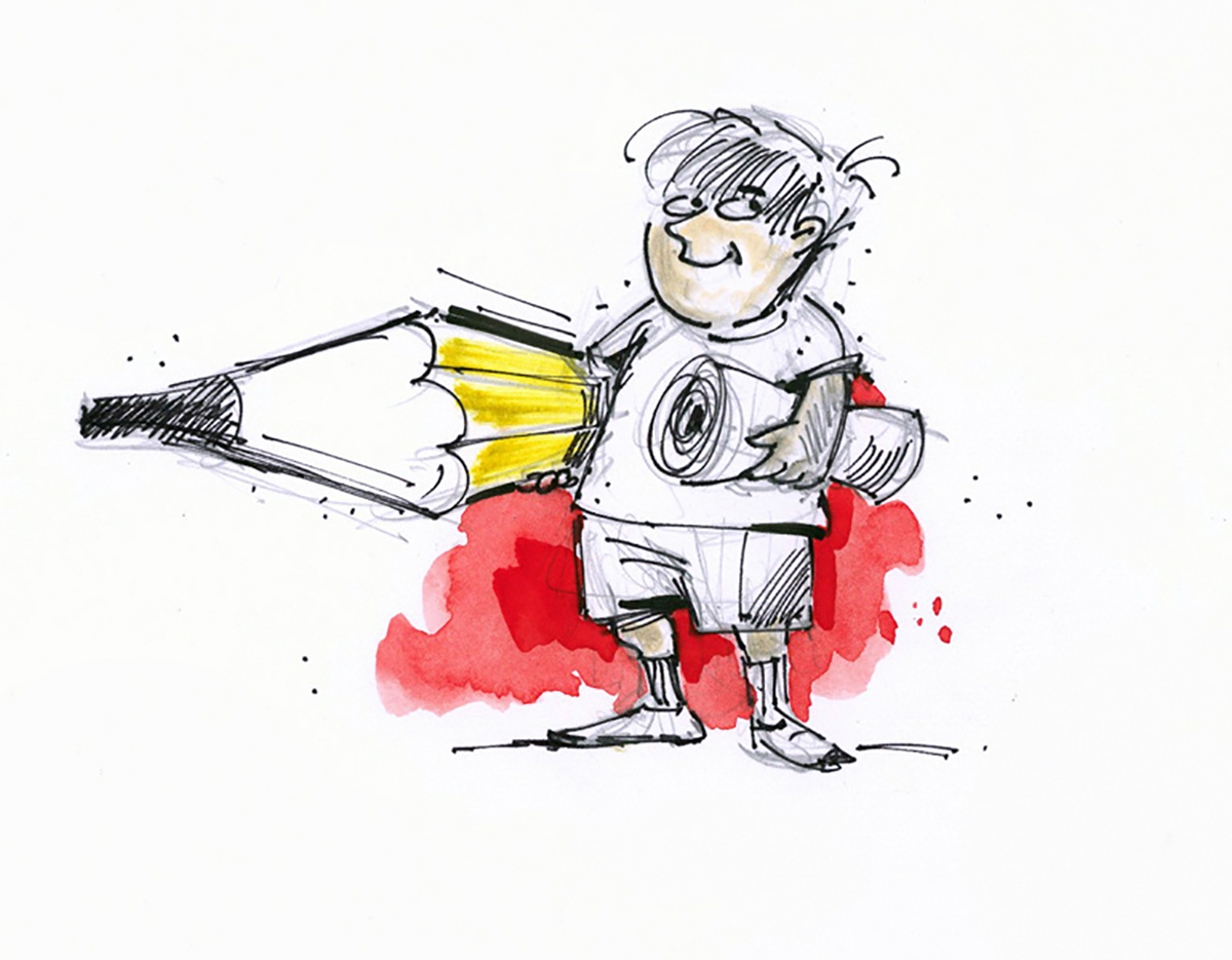 tekening van Felix Guerain