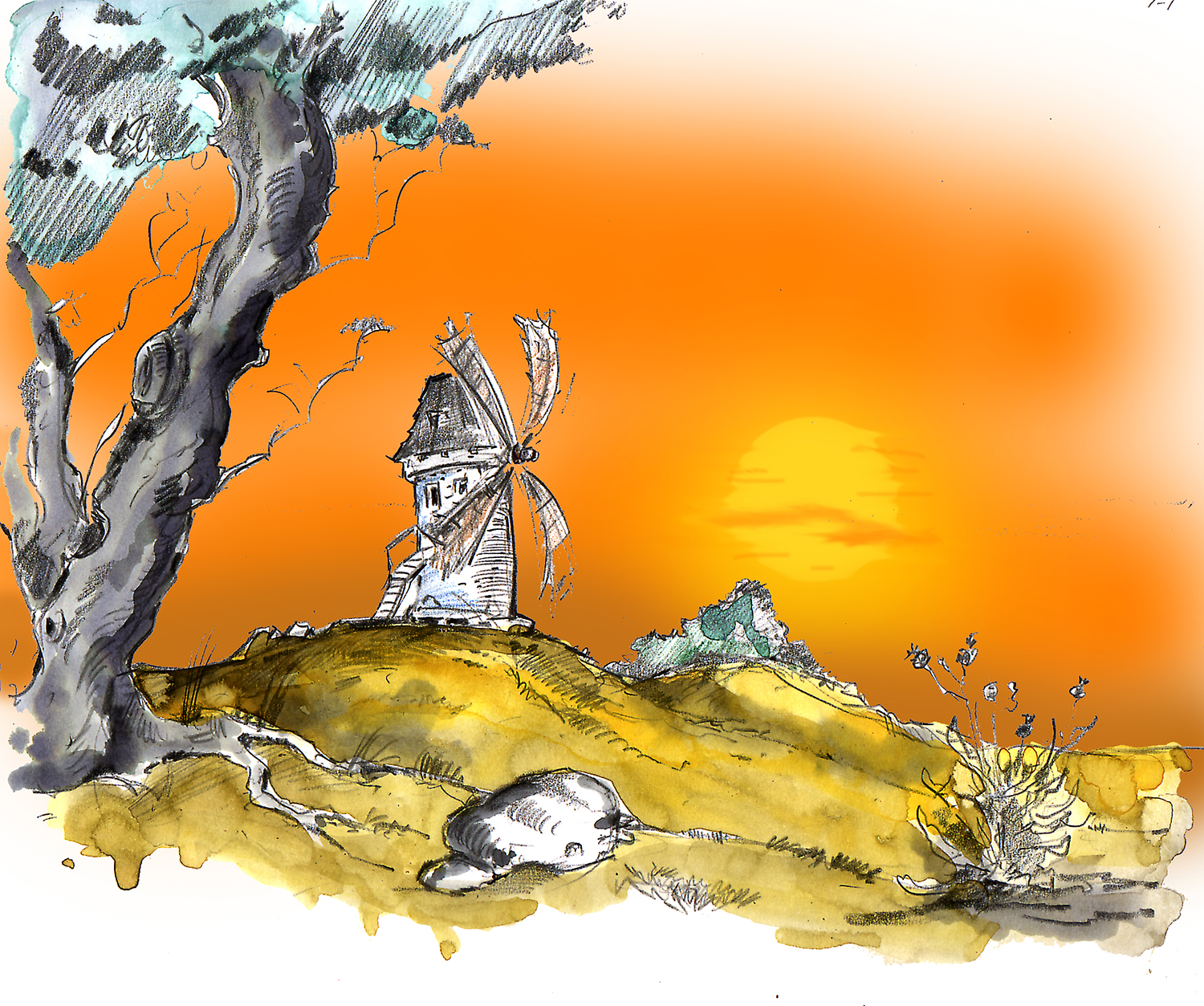 tekening van Felix Guerain